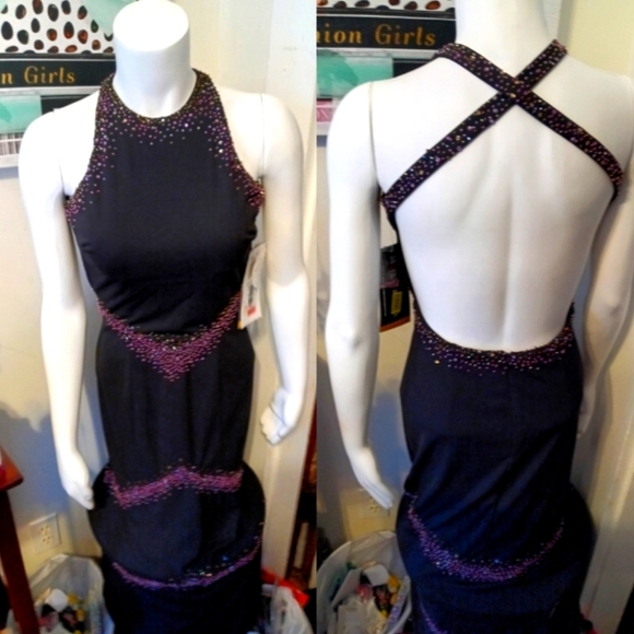 Morgan & Co. Dresses & Skirts - Stunning Long Homecoming /Formal size Small (3/4)